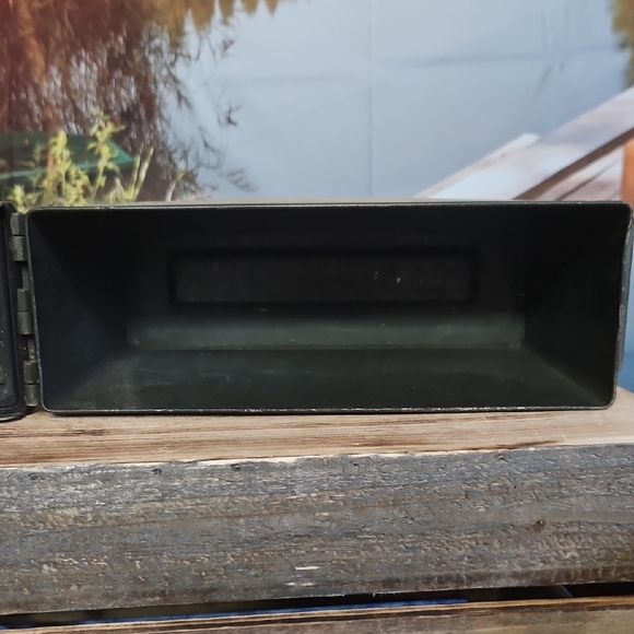 Vintage Metal Ammo Box - Army Green And Gray - Picture 8 of 16